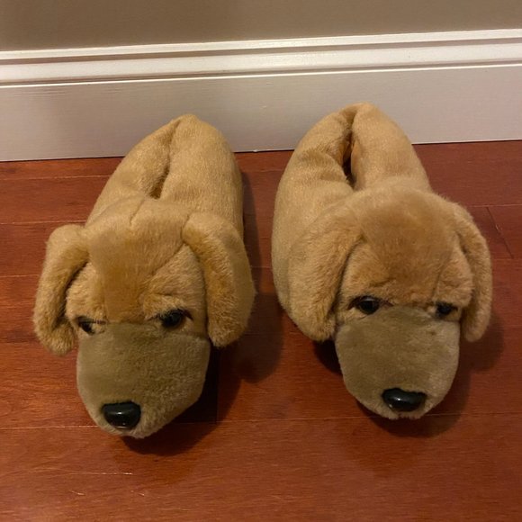 Shoes Golden Retriever Slippers Fuzzy Cute Dog Slippers For Men Women